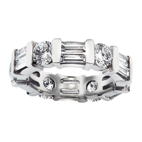 "ETNBD01289" 3.96 Carat Diamond Eternity Band in Platinum 3.96 ct. tw.