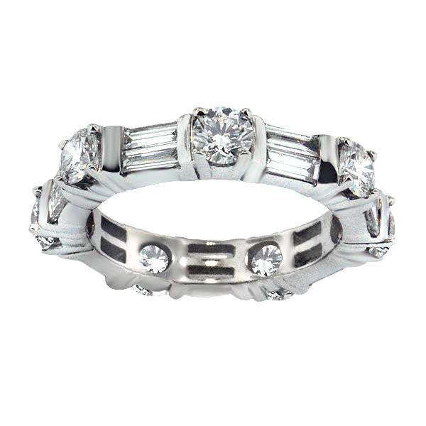 "ETNBD01342" 2.46 Carat Diamond Eternity Band in 14K White Gold 2.46 ct. tw.