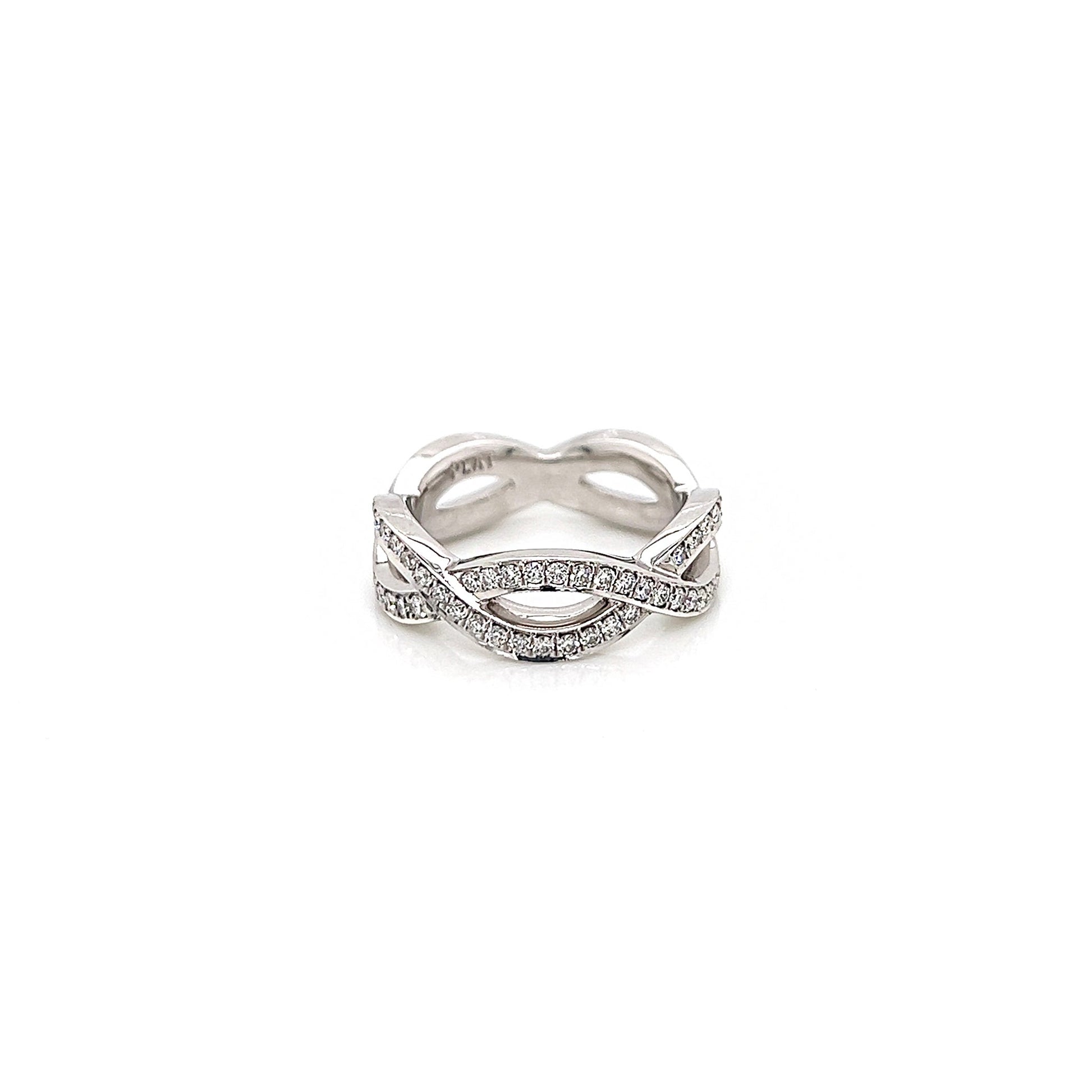 0.85 Carat Ladies Pave-Set Signature Diamond Eternity Band