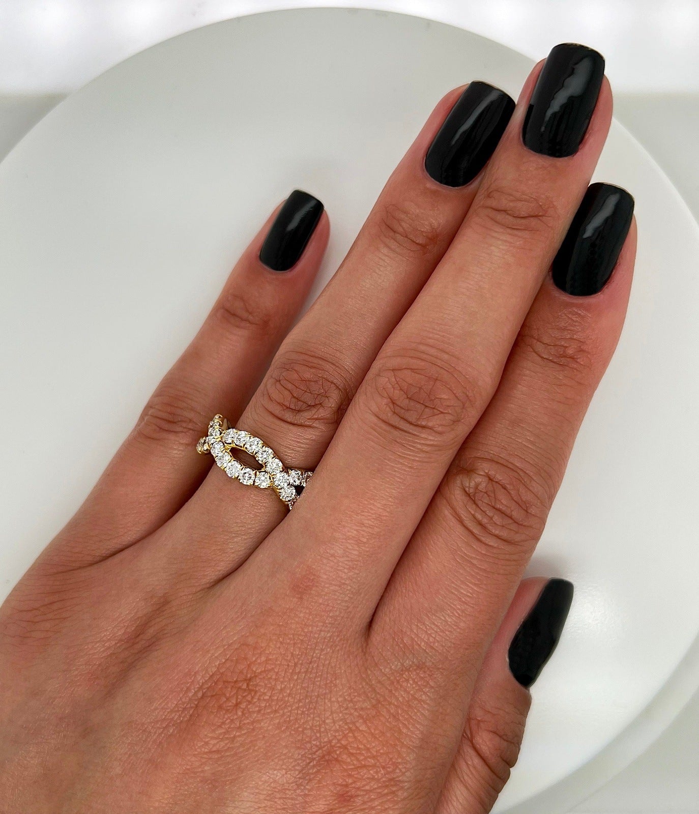 2.91 Carat Ladies Pave-Set Diamond Eternity Band