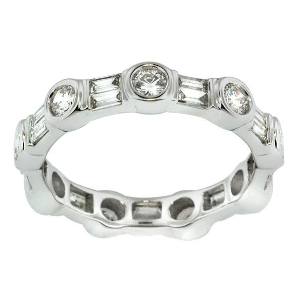 "ETNBD01605" Diamond Eternity Band in 18K White Gold 1.36 ct. tw.