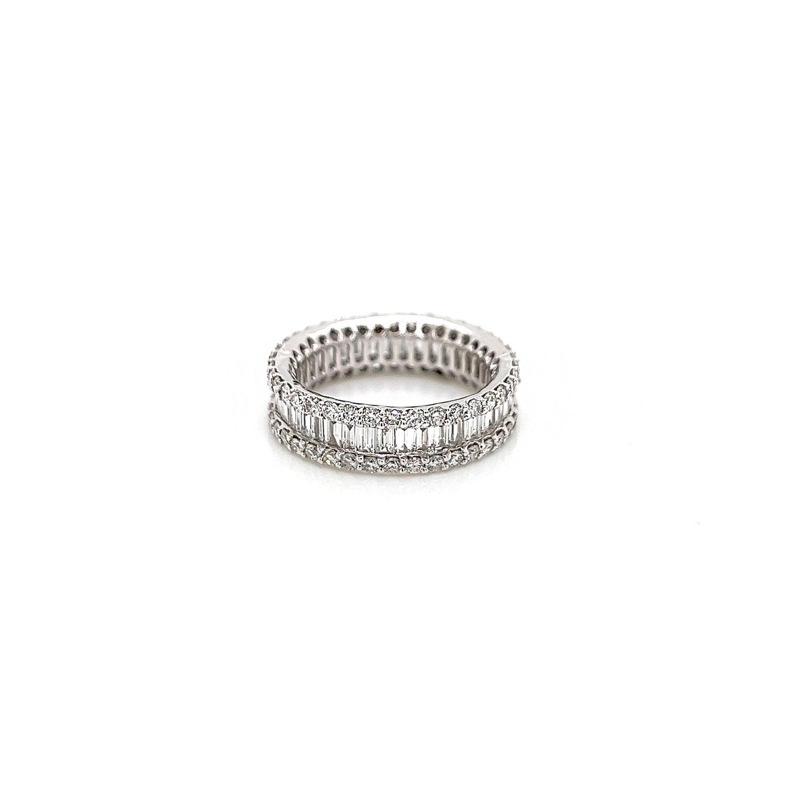 2.94 Carat Channel and Prong-Set Diamond Eternity Band