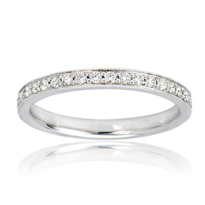 "ETNBD01623" Diamond Eternity Wedding Band In 18k White Gold