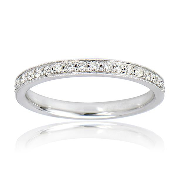 "ETNBD01623" Diamond Eternity Wedding Band In 18k White Gold