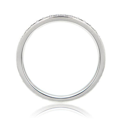 "ETNBD01623" Diamond Eternity Wedding Band In 18k White Gold