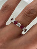 3.52 Total Carat Ruby and Diamond Eternity Band