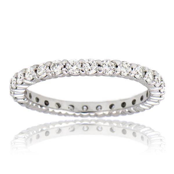 "ETNBD01774" Diamond Eternity Wedding Band18k White Gold
