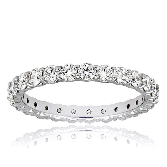 "ETNBD01833" Diamond Eternity Wedding Band In 18k White Gold ETNBD01833