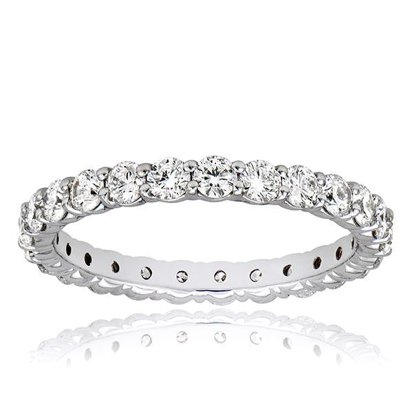 "ETNBD01833" Diamond Eternity Wedding Band In 18k White Gold ETNBD01833