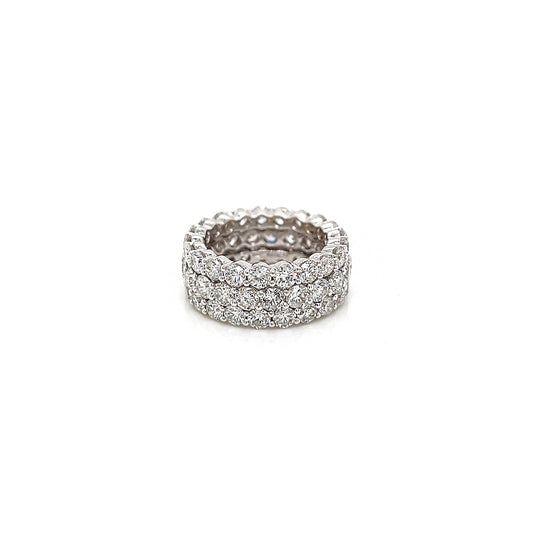 7.56 Total Carat Ladies Prong-Set Diamond Eternity Band