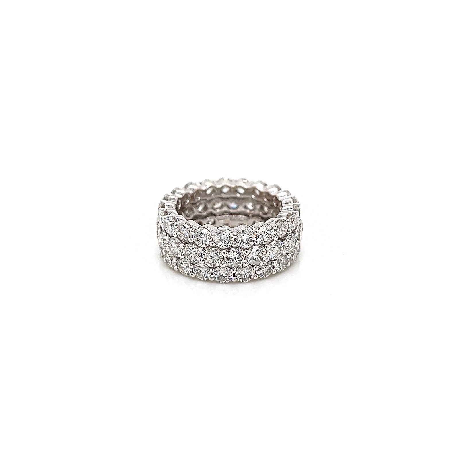 7.56 Total Carat Ladies Prong-Set Diamond Eternity Band