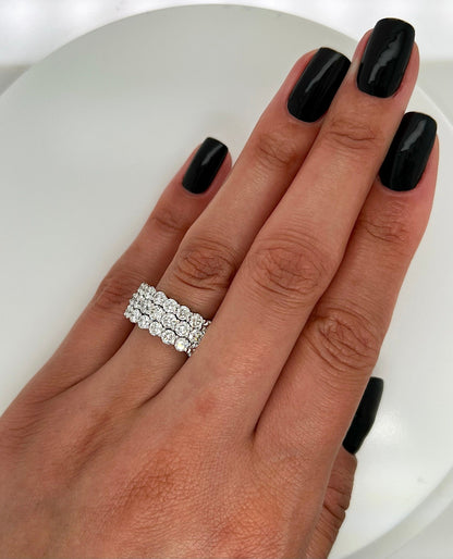 7.56 Total Carat Ladies Prong-Set Diamond Eternity Band