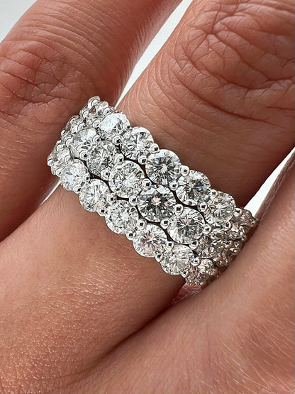 7.56 Total Carat Ladies Prong-Set Diamond Eternity Band