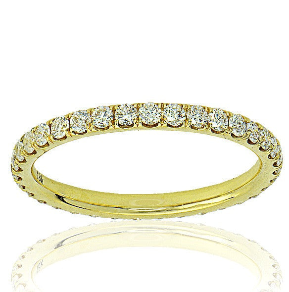 "ETNBD01980" 18K Yellow Gold Eternity Band