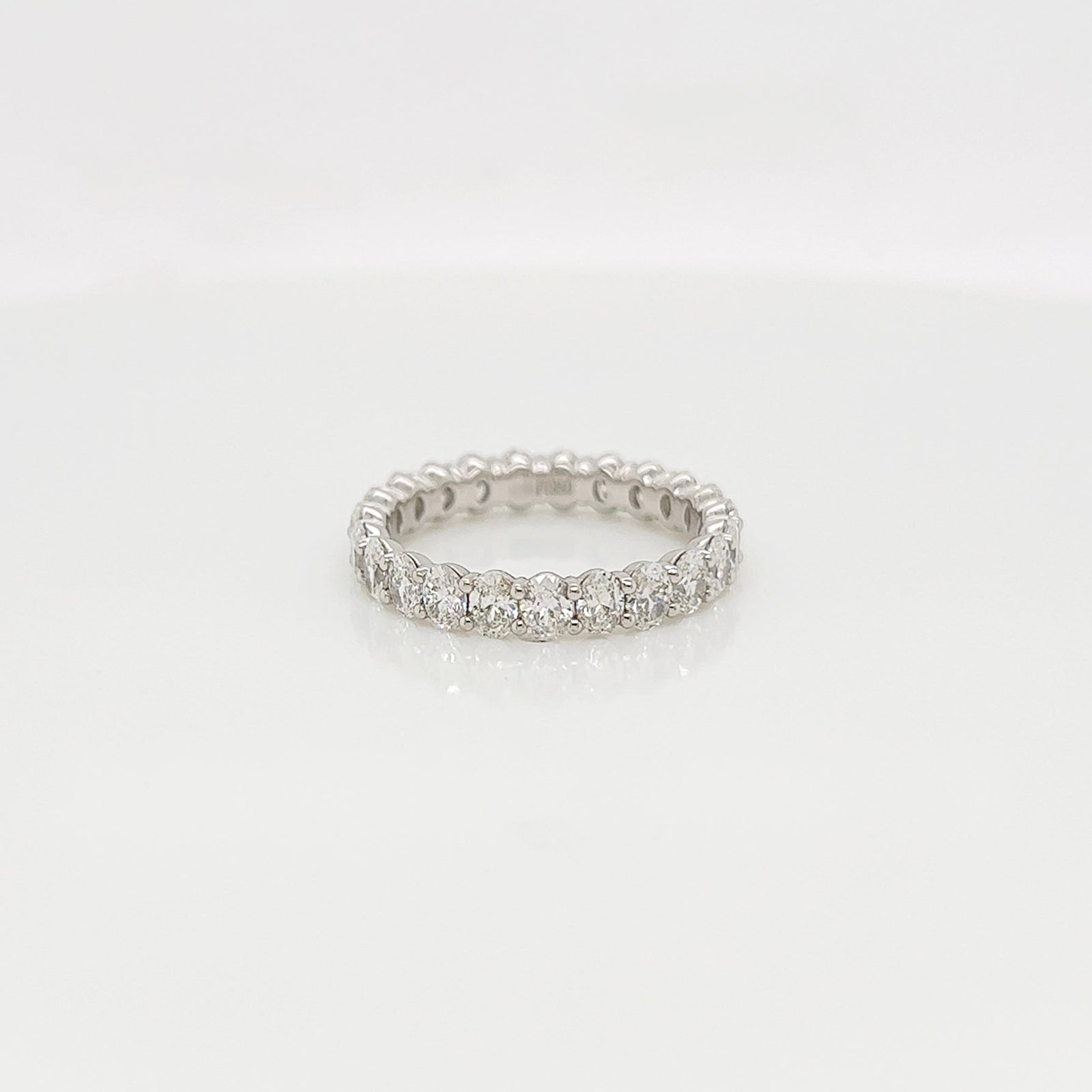 2.13 Carat Shared Prong Diamond Eternity Band in Platinum