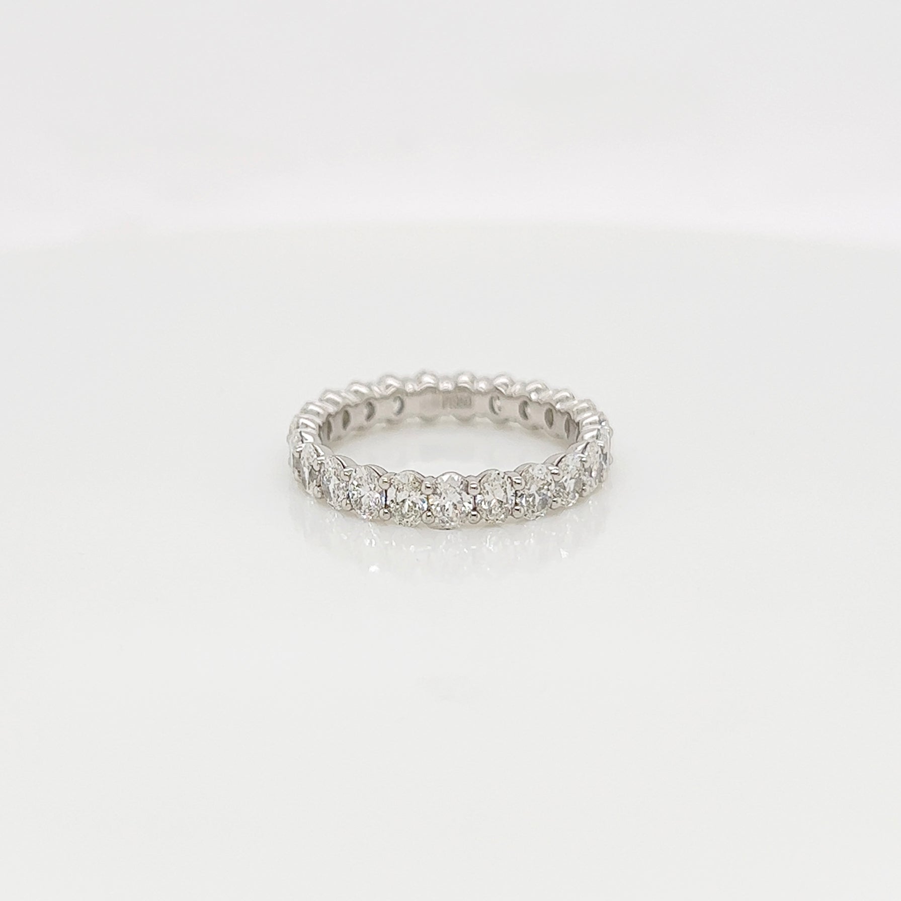 2.13 Carat Shared Prong Diamond Eternity Band in Platinum