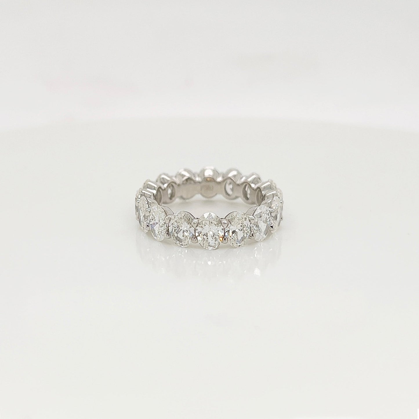 5.07 Carat Shared Prong Diamond Eternity Band in Platinum