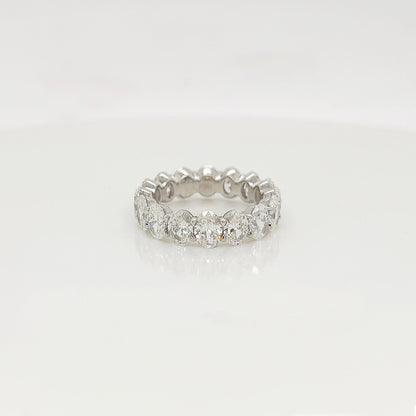 5.07 Carat Shared Prong Diamond Eternity Band in Platinum