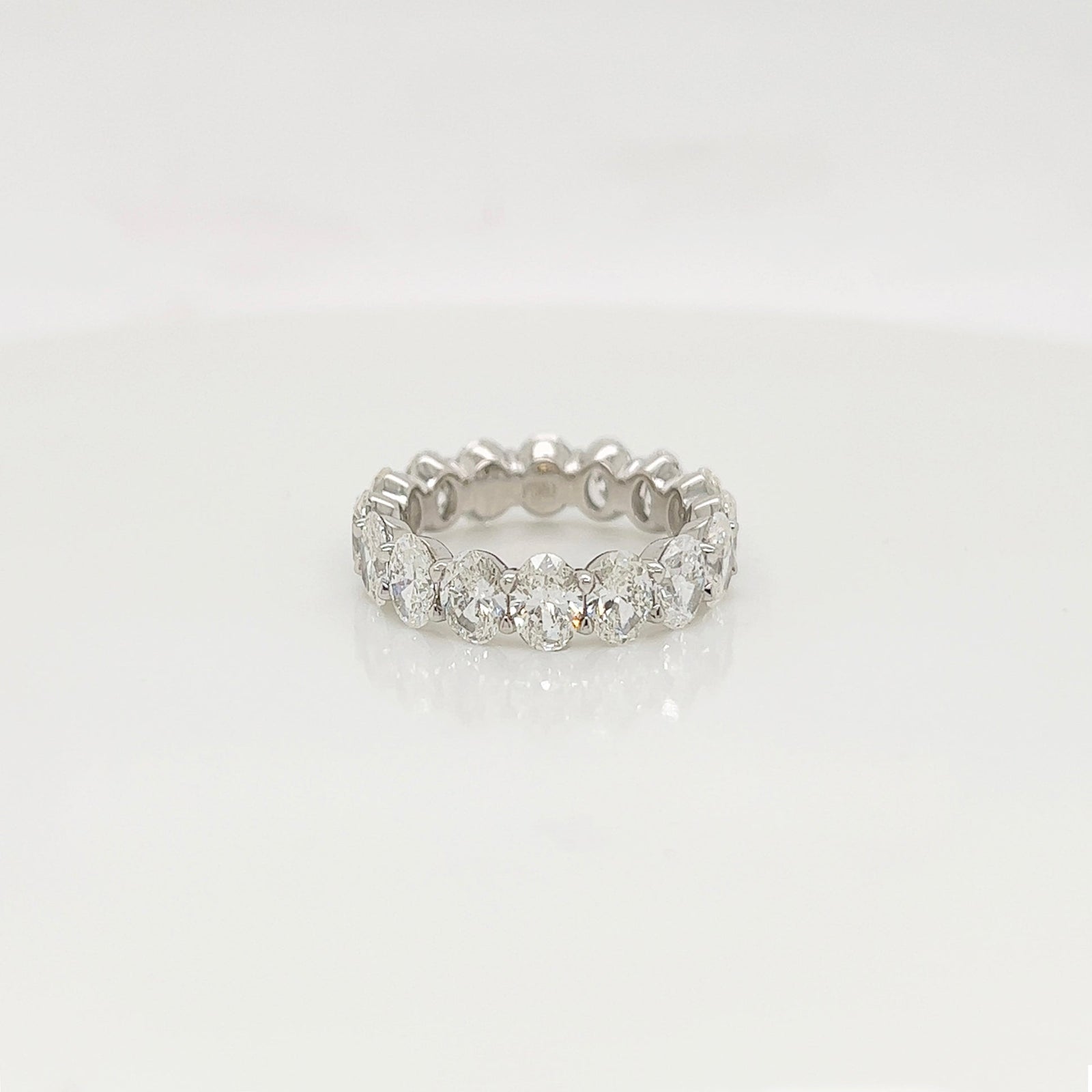 5.07 Carat Shared Prong Diamond Eternity Band in Platinum