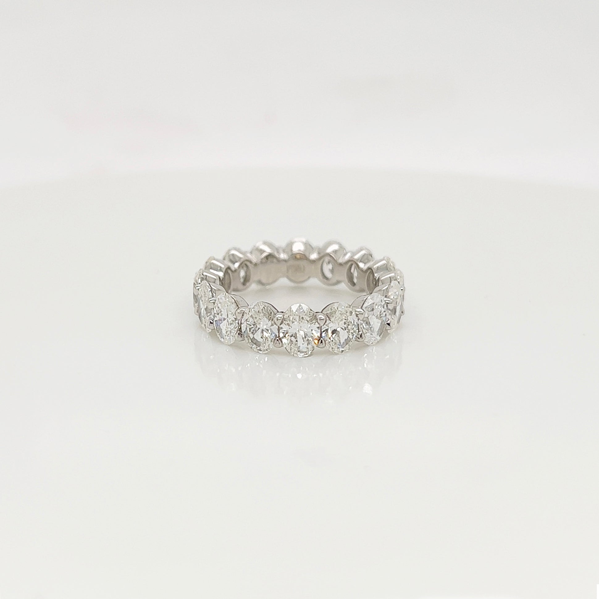 5.07 Carat Shared Prong Diamond Eternity Band in Platinum