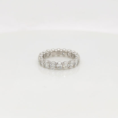 2.94 Carat Shared Prong Diamond Eternity Band in Platinum