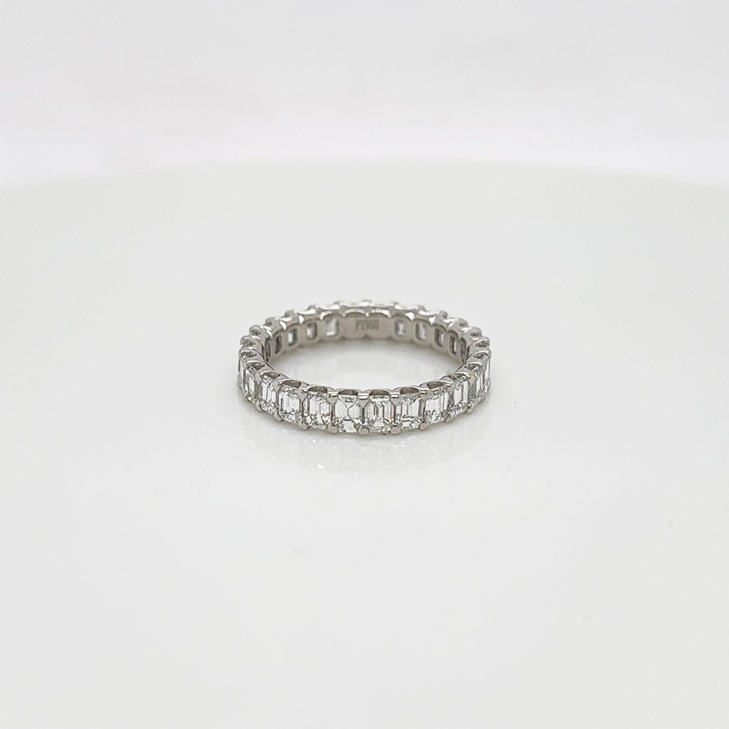 2.63 Carat Shared Prong Diamond Eternity Band in Platinum