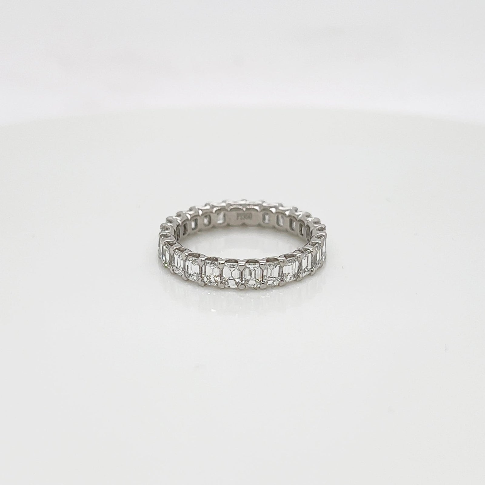 2.63 Carat Shared Prong Diamond Eternity Band in Platinum
