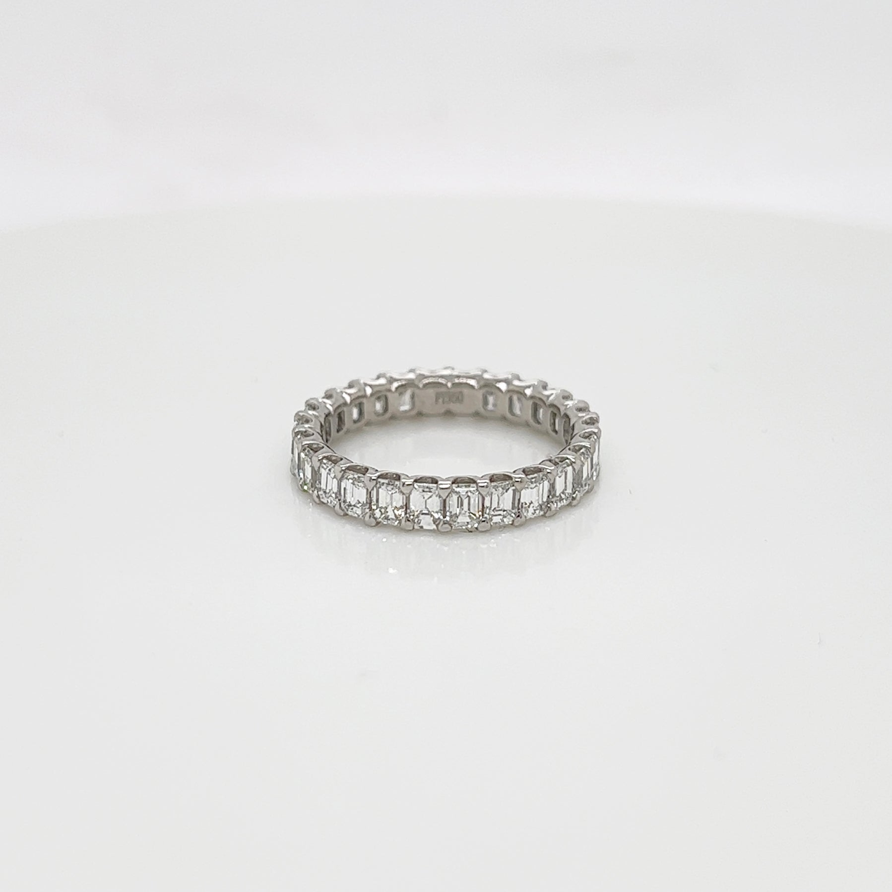 2.63 Carat Shared Prong Diamond Eternity Band in Platinum