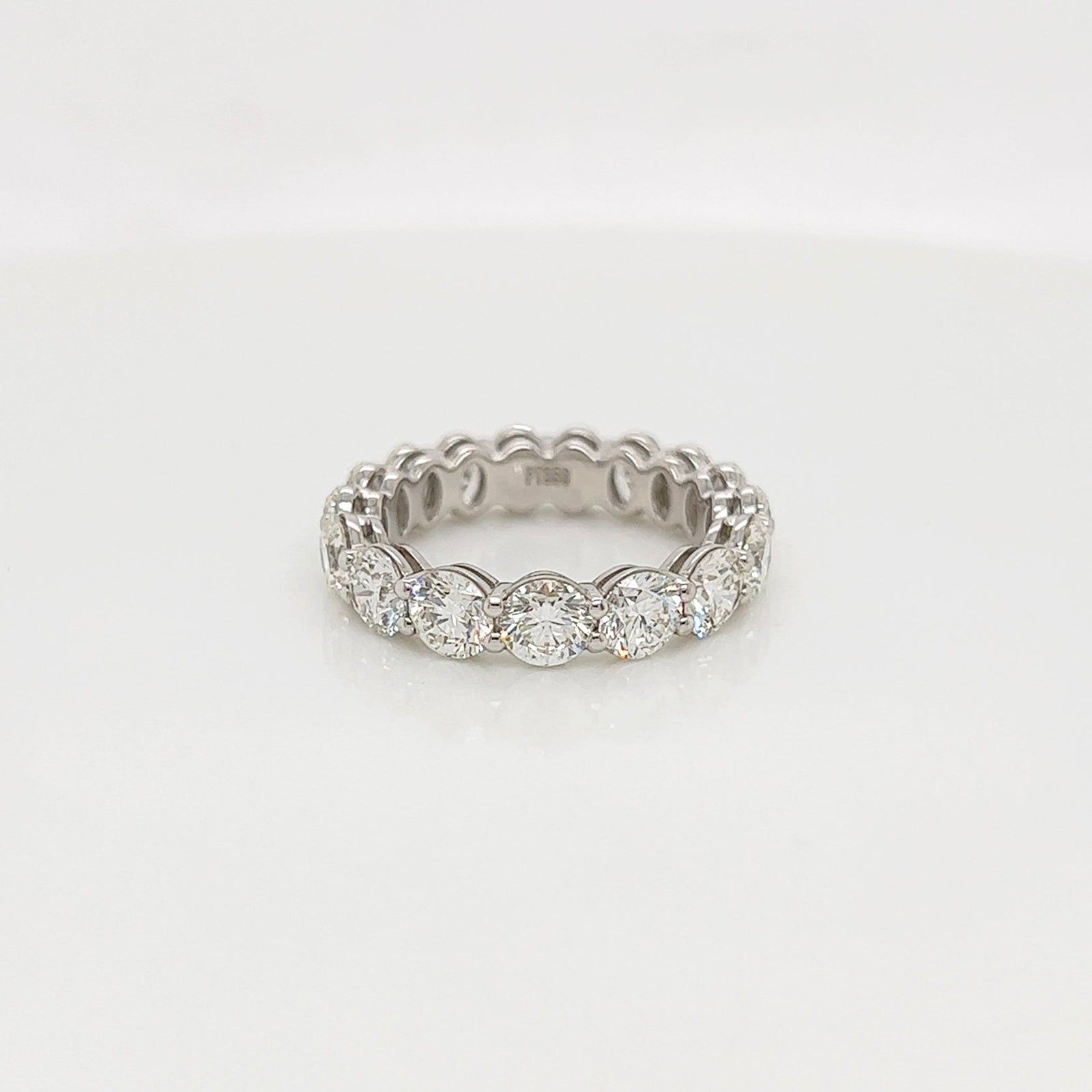 4.38 Carat Shared Prong Diamond Eternity Band in Platinum 4.38 ct. tw.