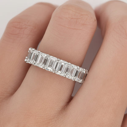 5.74 Carat Shared Prong Diamond Eternity Band in Platinum 5.74 ct. tw.