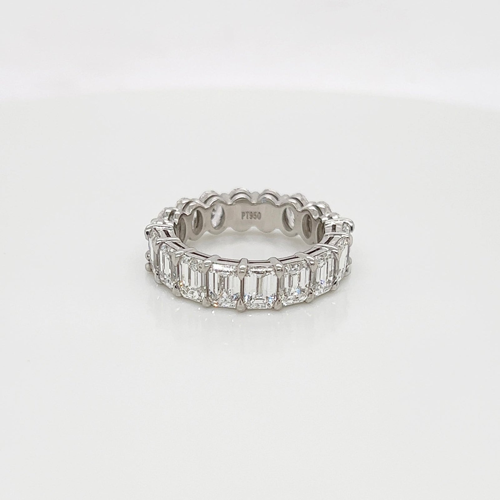 5.74 Carat Shared Prong Diamond Eternity Band in Platinum 5.74 ct. tw.
