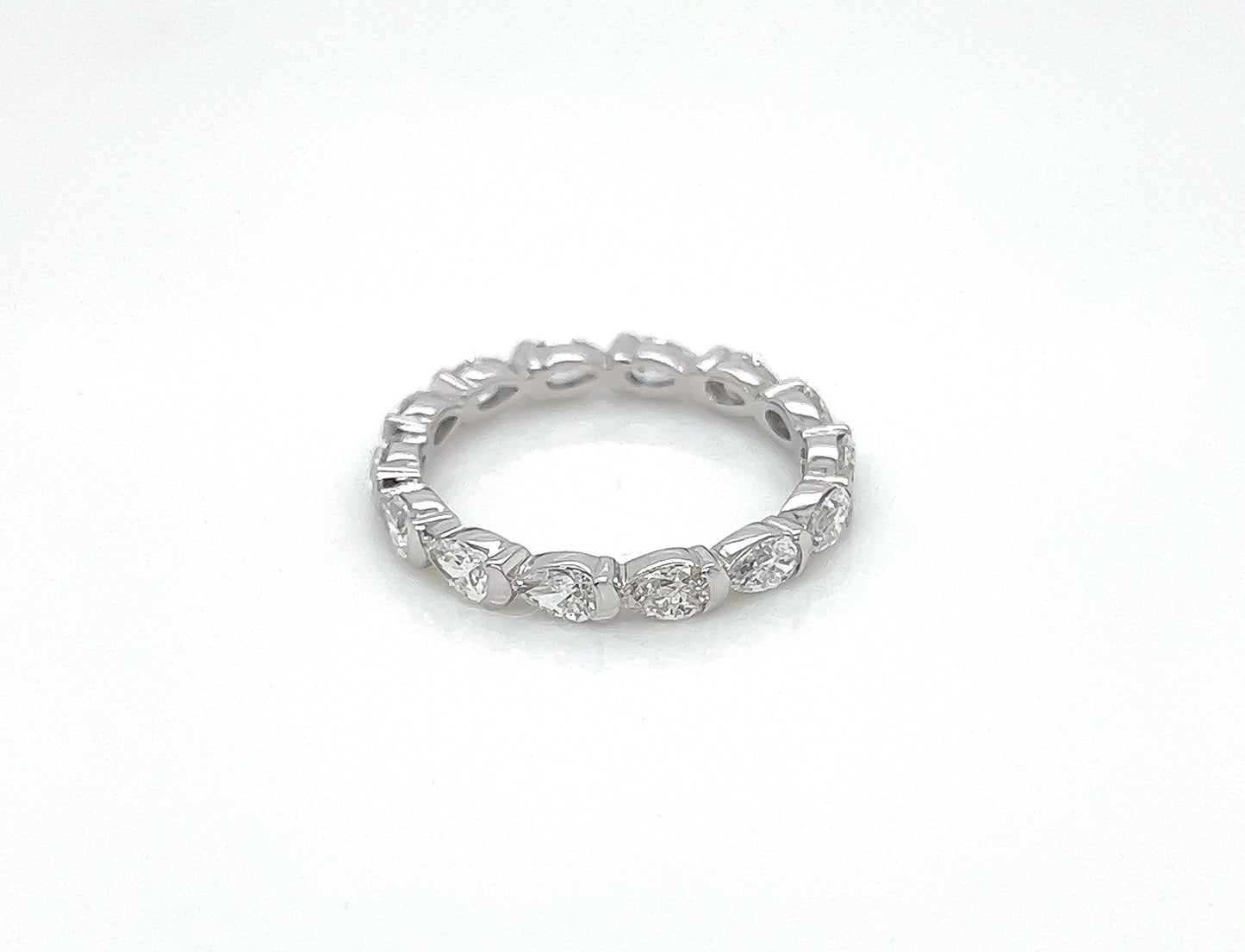 1.45 Carat Diamond Eternity Ring in 18K White Gold