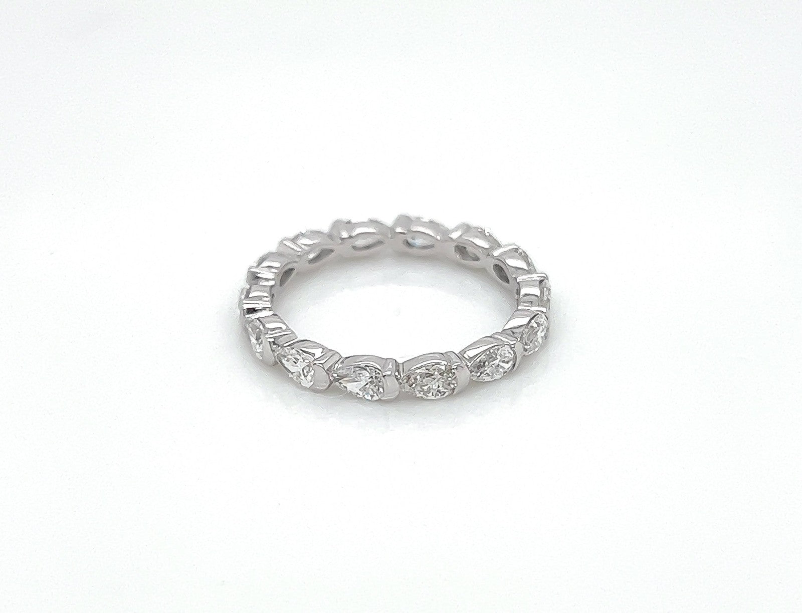 1.45 Carat Diamond Eternity Ring in 18K White Gold