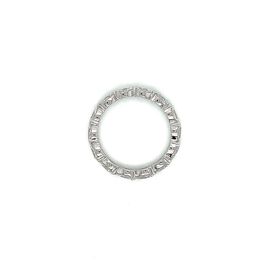 1.45 Carat Diamond Eternity Ring in 18K White Gold