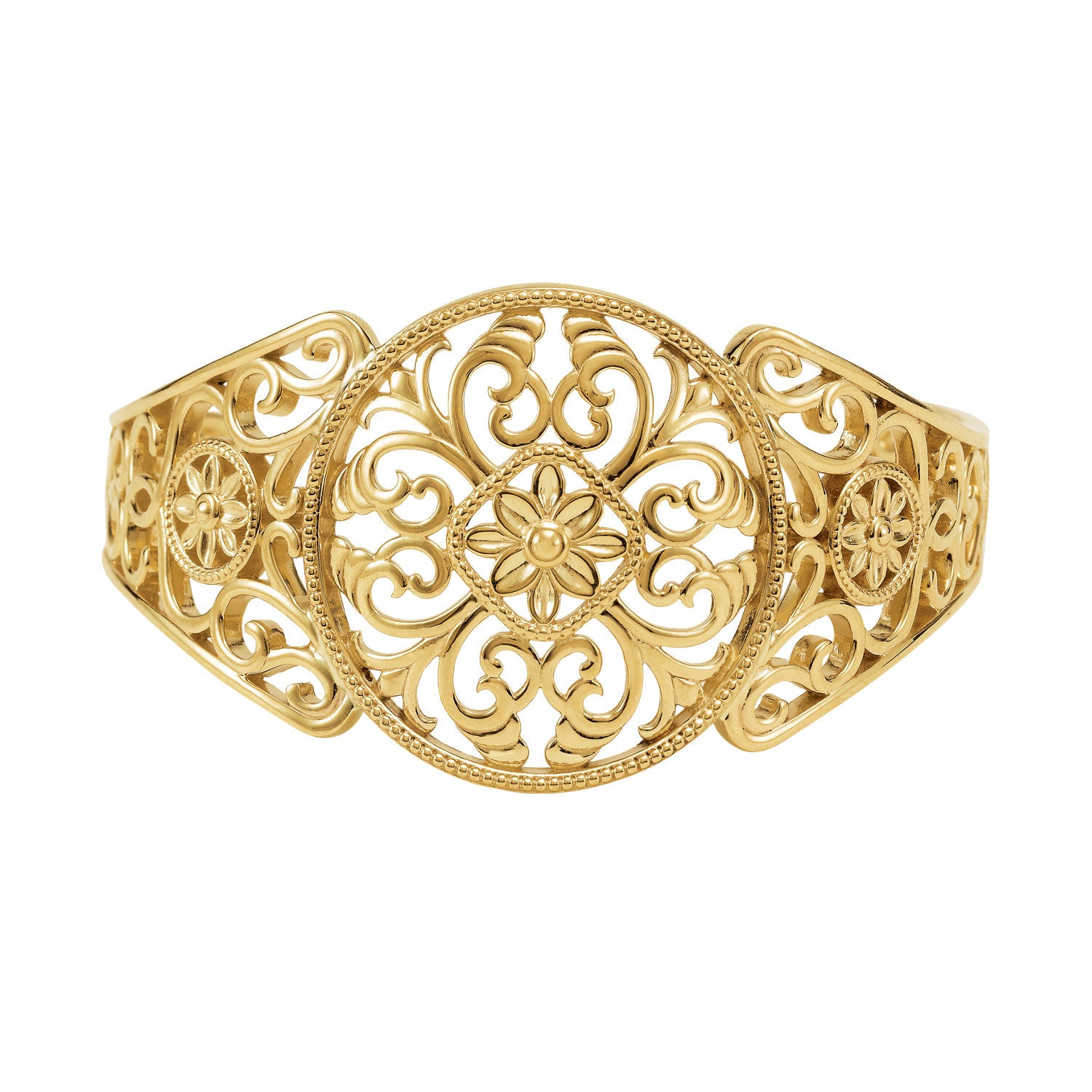 "BRC736" Filigree Cuff Bracelet