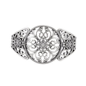 "BRC736" Filigree Cuff Bracelet