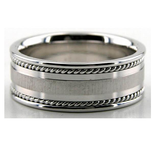 14K White Gold Wedding Band in 14K White Gold