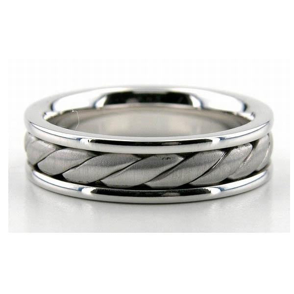 14K White Gold Wedding Band in 14K White Gold