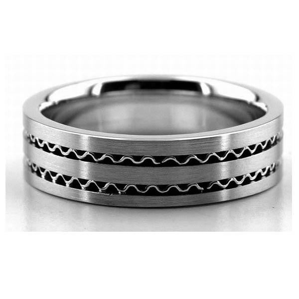 14K White Gold Wedding Band in 14K White Gold