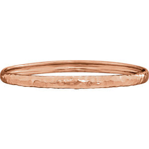 Hammered Bangle Bracelet