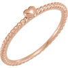 Heart Rope Ring