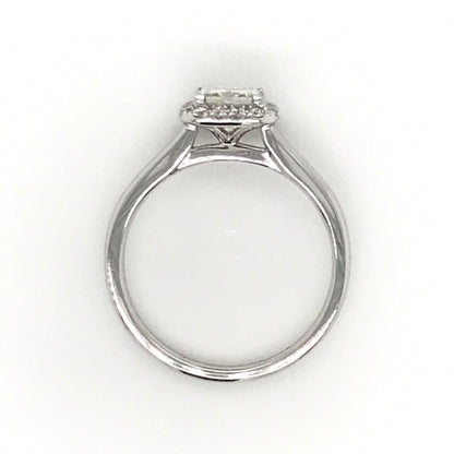 Princess Cut Halo Set Diamond Engagement Ring