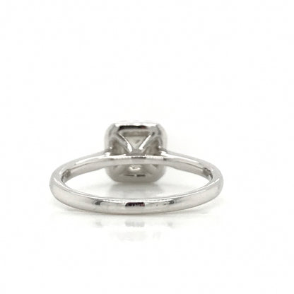 Princess Cut Halo Set Diamond Engagement Ring
