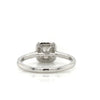 Princess Cut Halo Set Diamond Engagement Ring