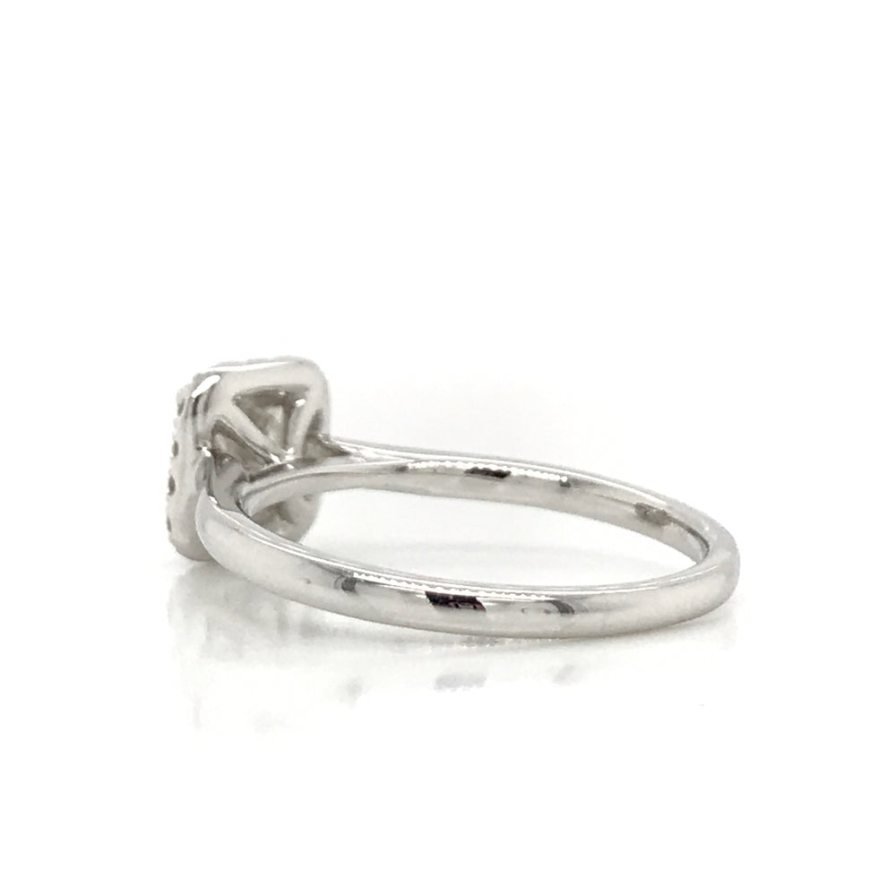 Princess Cut Halo Set Diamond Engagement Ring