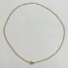 3.65 Carat Tennis Necklace with Round Diamonds in Gold Chain