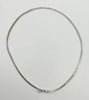 4.75 Carat Tennis Necklace with Round Diamonds in White Gold Chain
