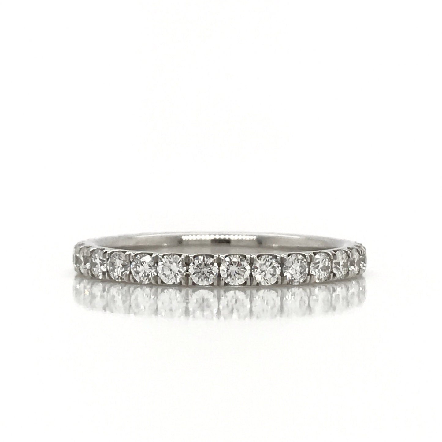 "ETNBD03079" 1.9MM Thin Diamond Eternity Wedding Band in Platinum