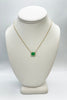 3.0 Total Carat Emerald and Diamond Pendant Necklace in 18K Yellow Gold