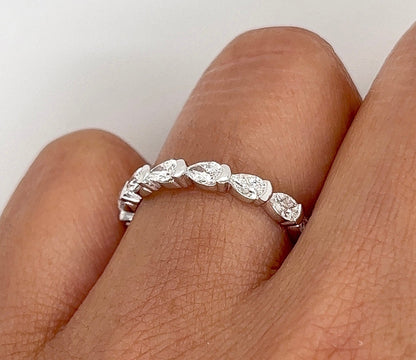 1.45 Carat Diamond Eternity Ring in 18K White Gold